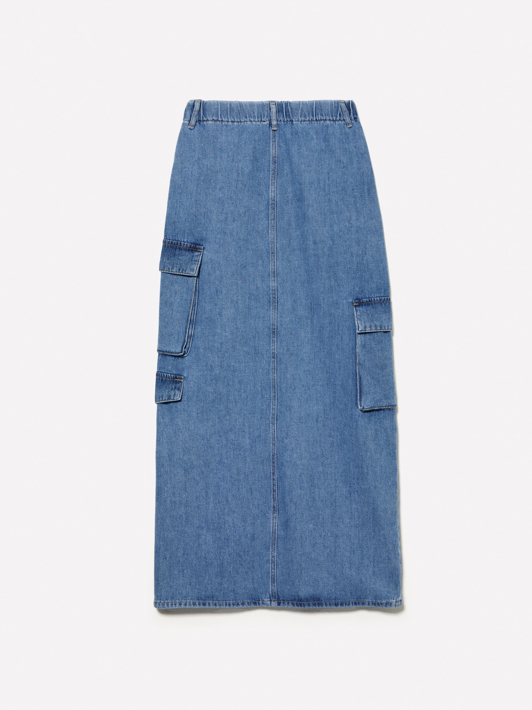 Saia de jeans azul com racha - ucb_image_BS