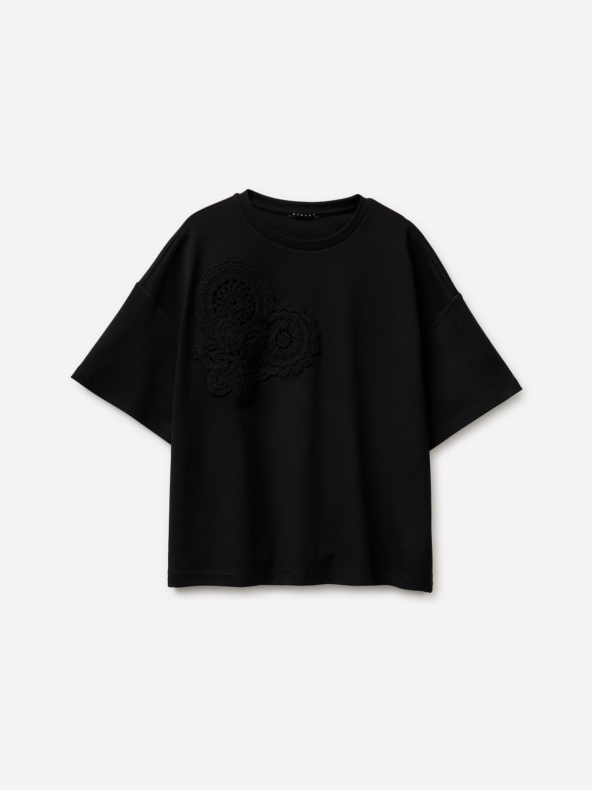T-shirt com bordado crochê - ucb_image_FS