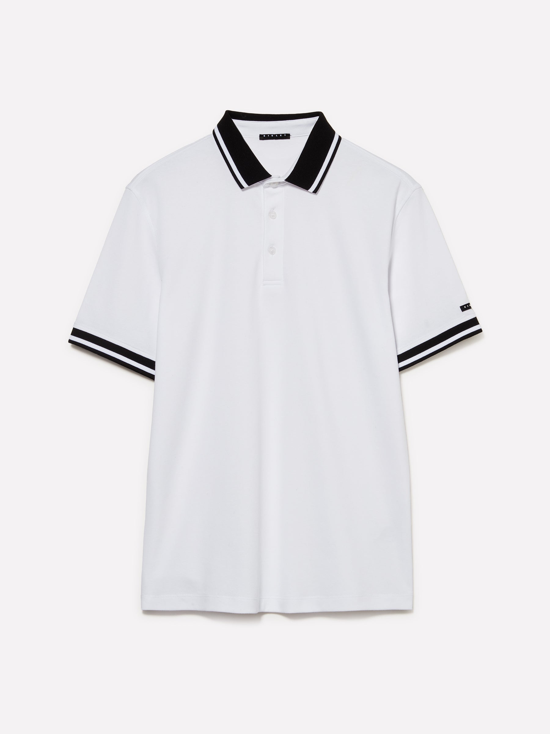 Polo branco slim fit com contraste - ucb_image_FS