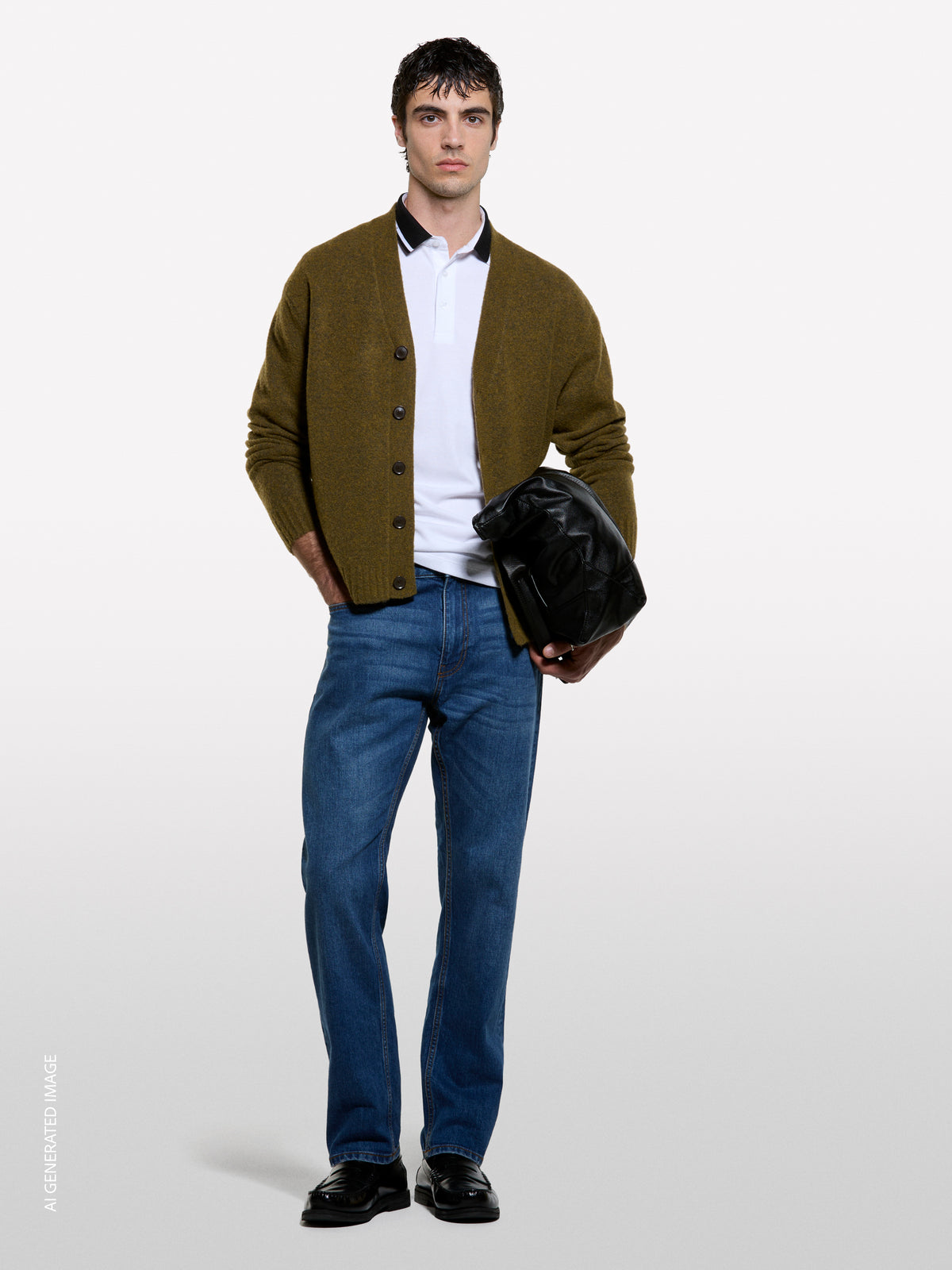 Polo branco slim fit com contraste - ucb_image_F