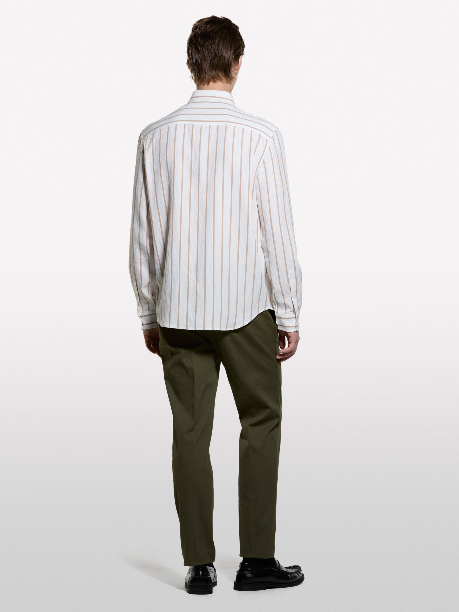 Camisa às riscas multicolor com bolso pequeno - ucb_image_B