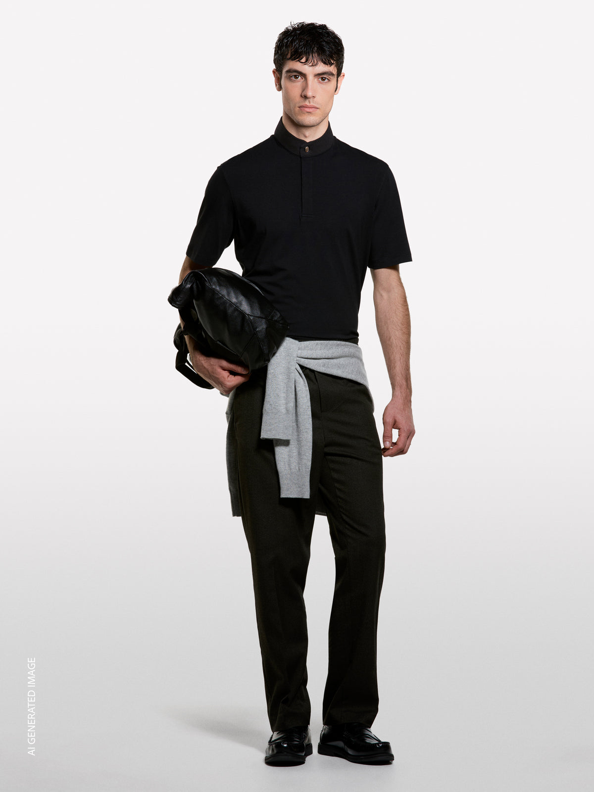 Polo preto com gola guru - ucb_image_F