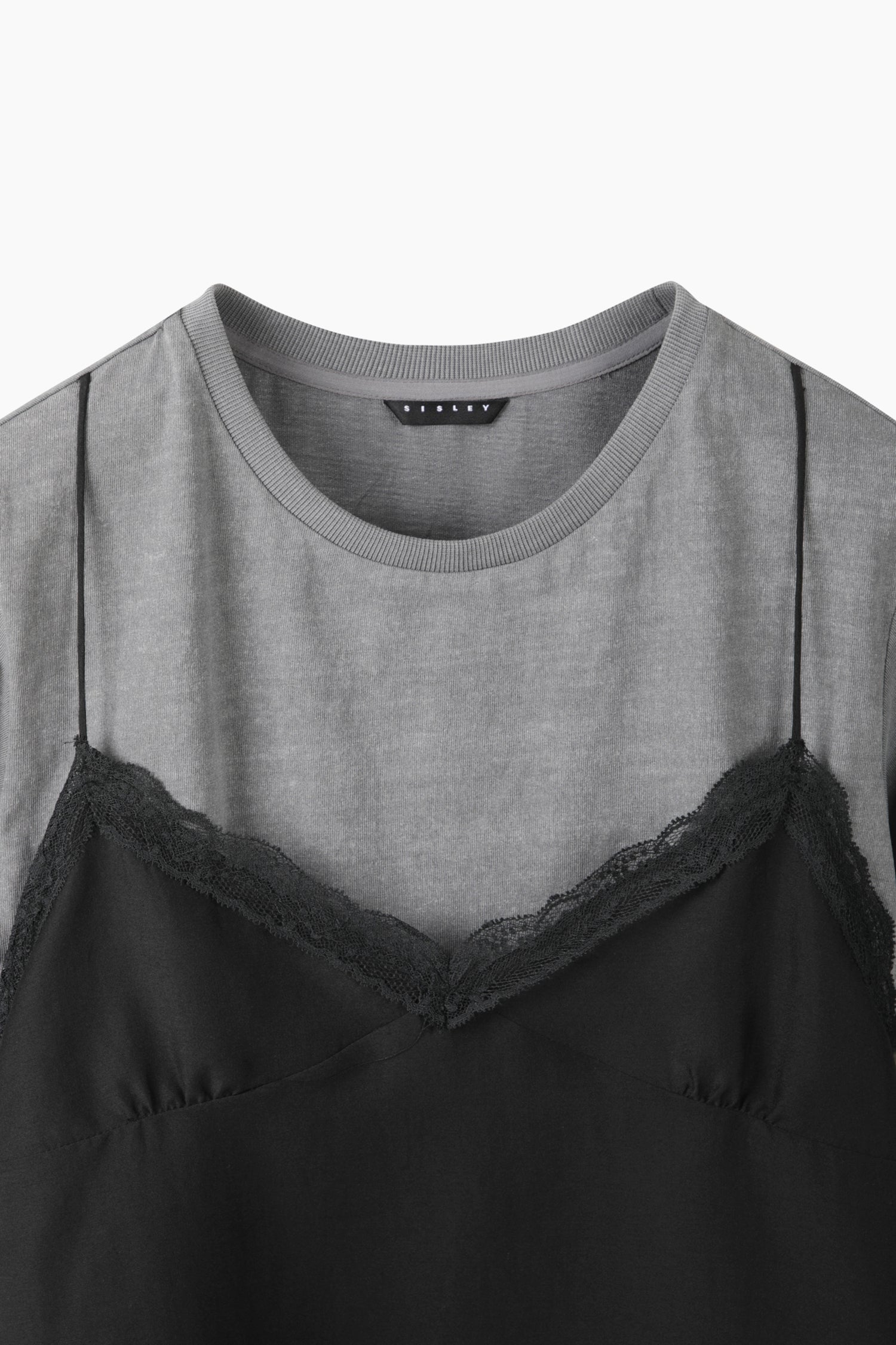T-shirt com top em contraste - ucb_image_BS