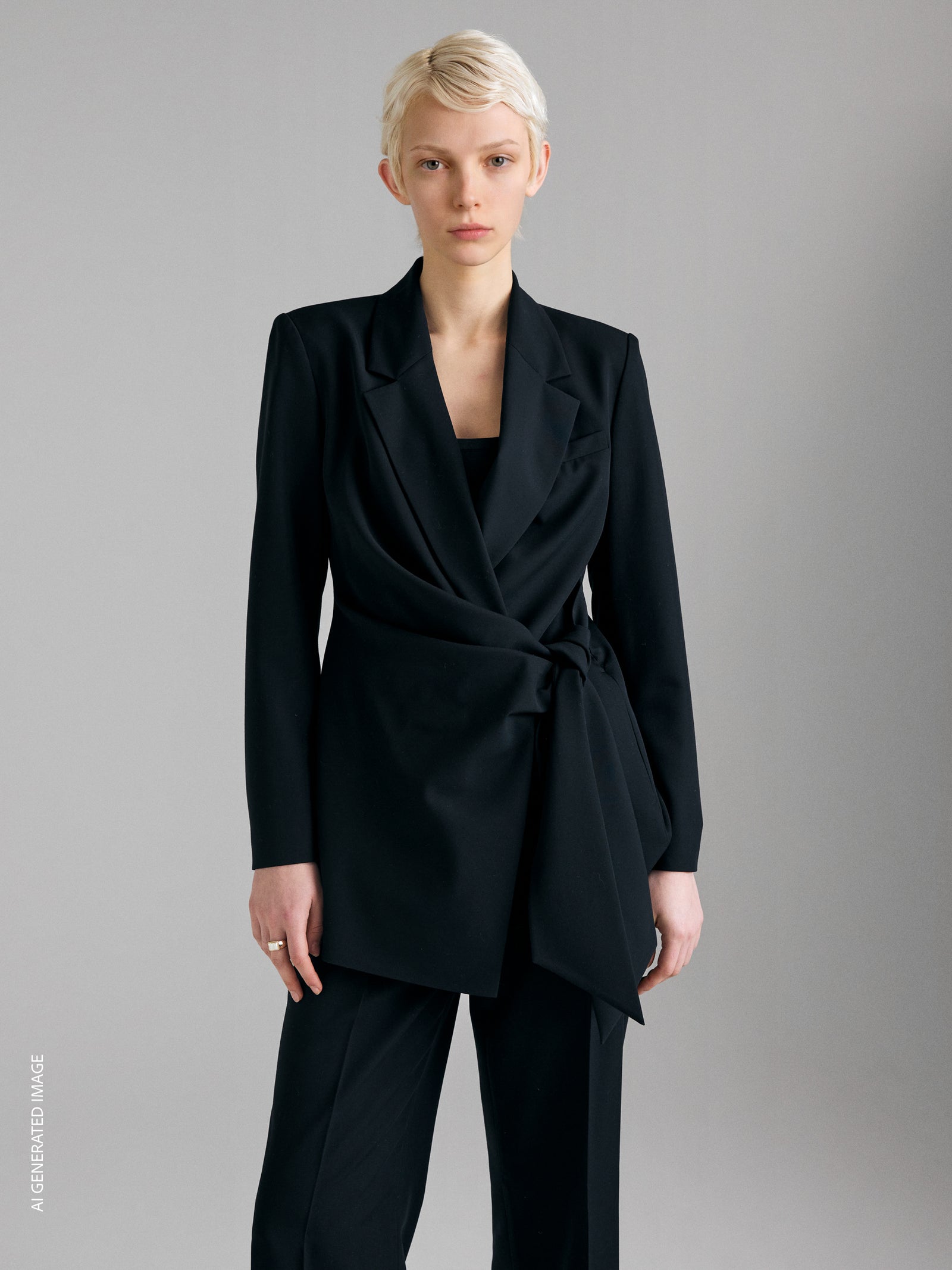 Knotted blazer