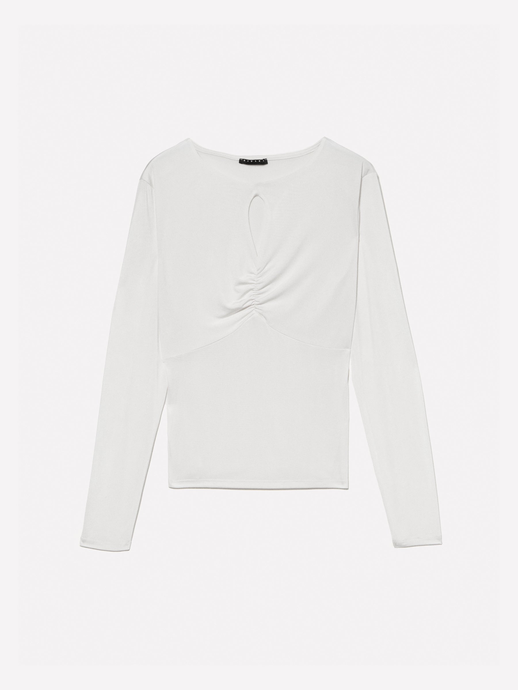 T-shirt branco nata com franzido - ucb_image_FS