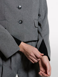 Blazer curto efeito mélange - ucb_image_FY
