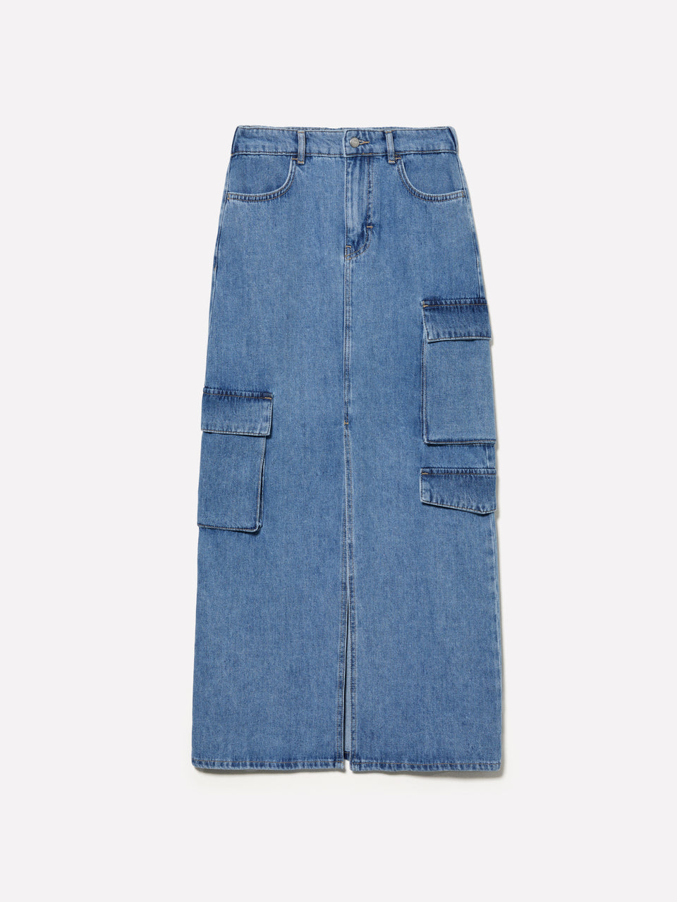Saia de jeans azul com racha - ucb_image_FS