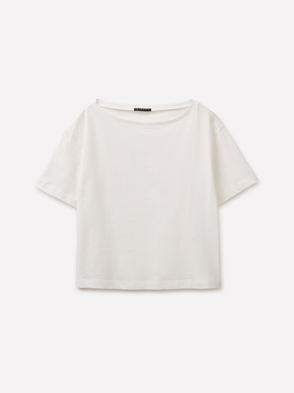 T-shirt cropped com decote à barco - ucb_image_FS