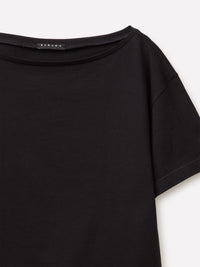 T-shirt cropped co decote à barco - ucb_image_DS1