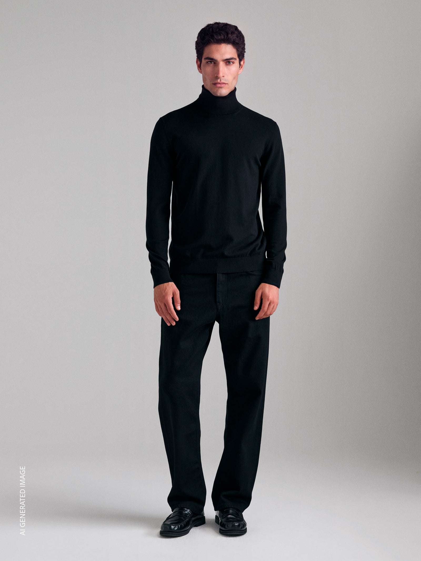 Camisola de gola alta regular fit - ucb_image_F
