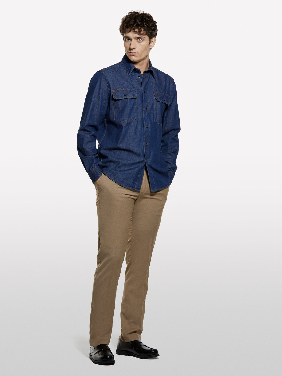 Camisa de jeans regular fit - ucb_image_F