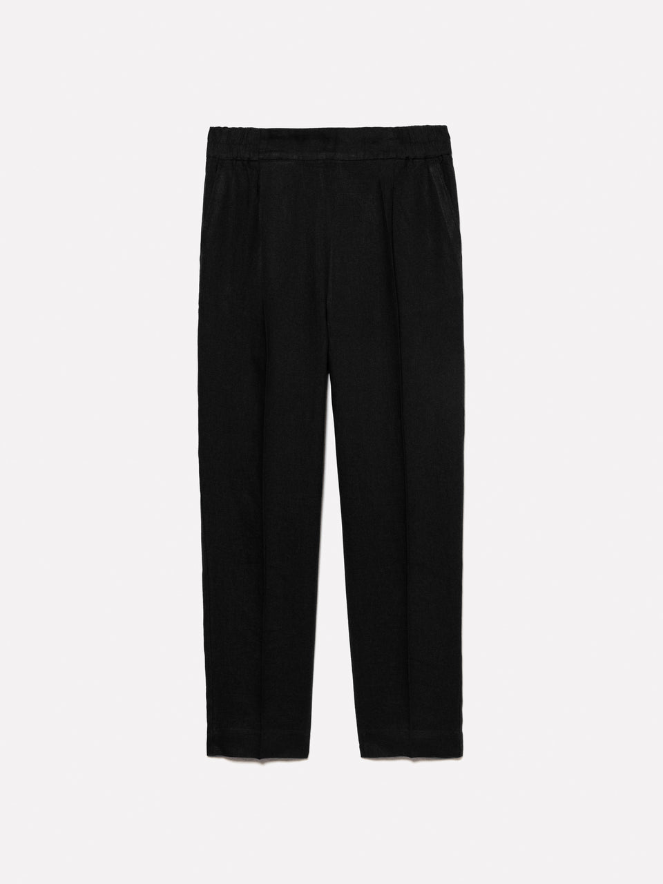Joggers pretas em 100% linho - ucb_image_FS