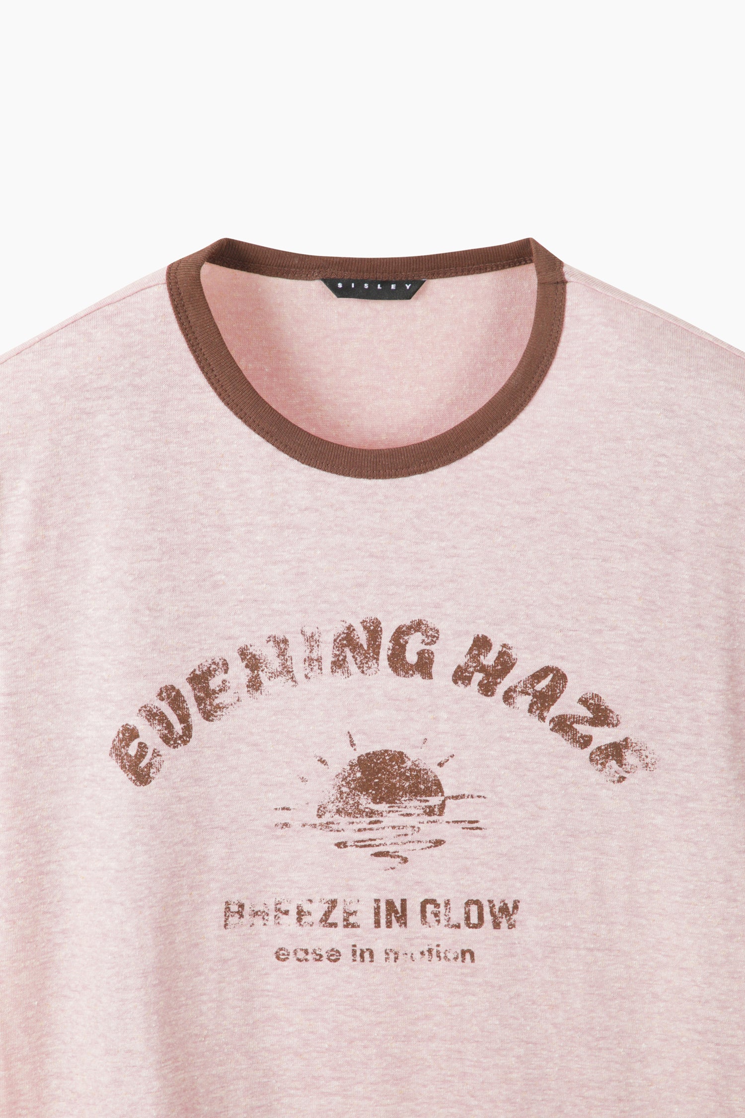 T-shirt com contraste em mistura de linho - ucb_image_BS