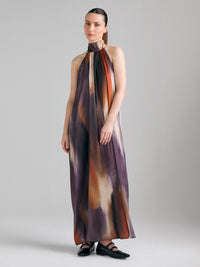 Vestido comprido estampado  - ucb_image_F
