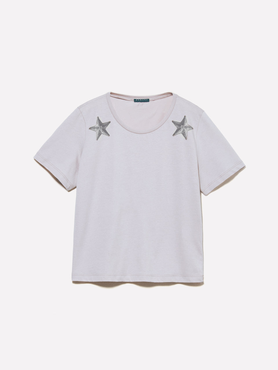 T-shirt cinzenta com estampa de estrelas - ucb_image_FS