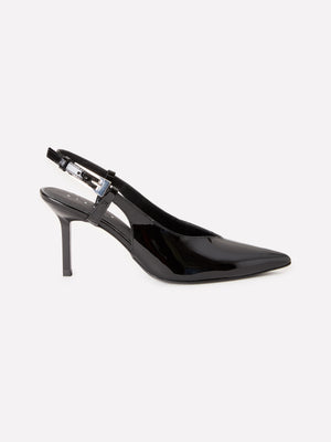 Slingbacks 100% από 100% βερνικωμένο δέρμα
