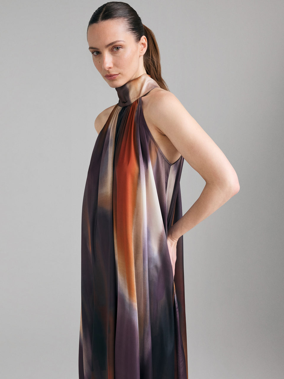 Vestido comprido estampado  - ucb_image_FY