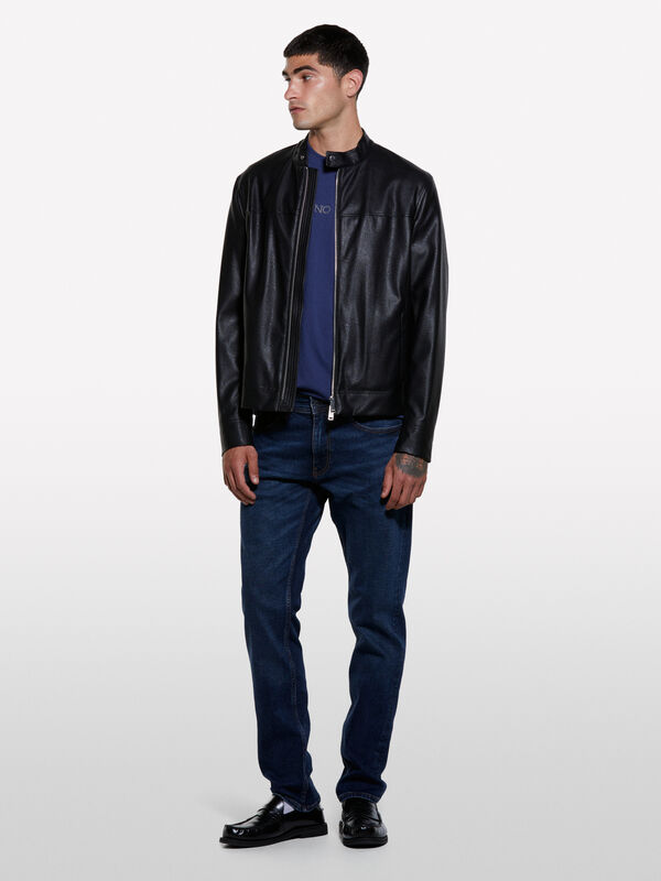 Τζιν Style 74 slim fit μπλε - τζιν slim fit ανδρικά | Sisley