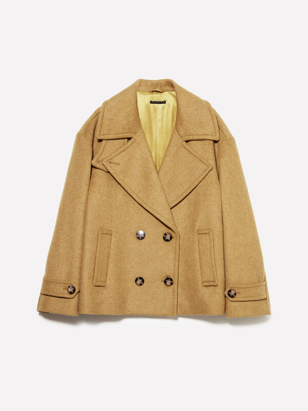 Peacoat over fit - παλτό γυναικεία | Sisley