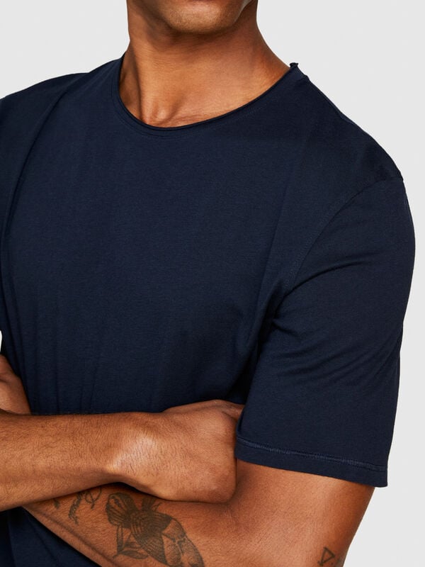 Μπλούζα χωρίς ραφές - μπλουζάκια κοντομάνικα ανδρικά | Sisley