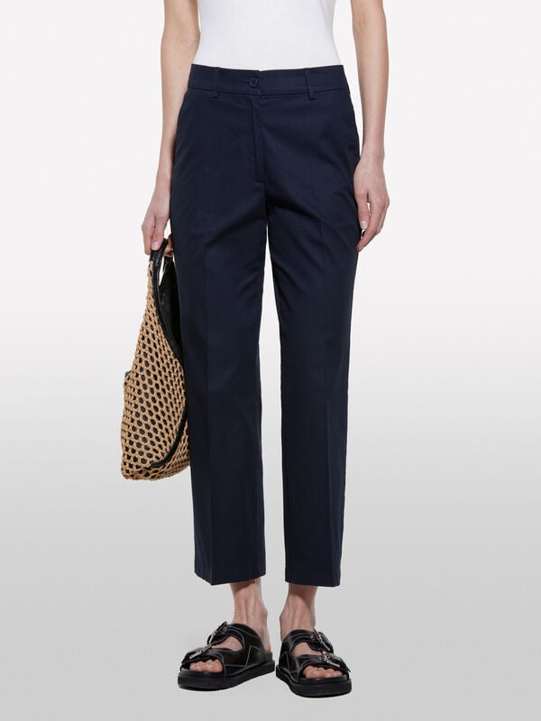 Παντελόνι μπλε σκούρο flare fit - παντελόνια flare γυναικεία | Sisley