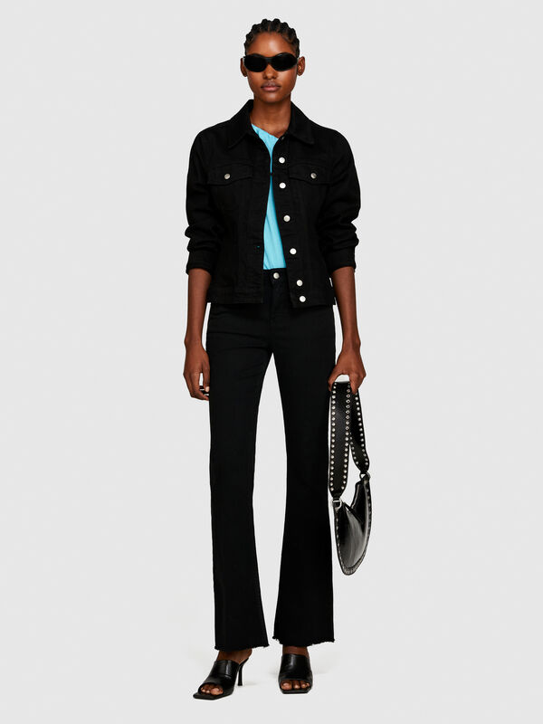 Τζιν color flare fit - τζιν bootcut και flare γυναικεία | Sisley
