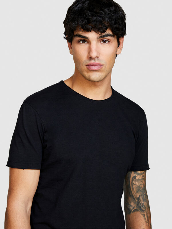 Μπλούζα με τελείωμα χωρίς ραφές - μπλουζάκια κοντομάνικα ανδρικά | Sisley