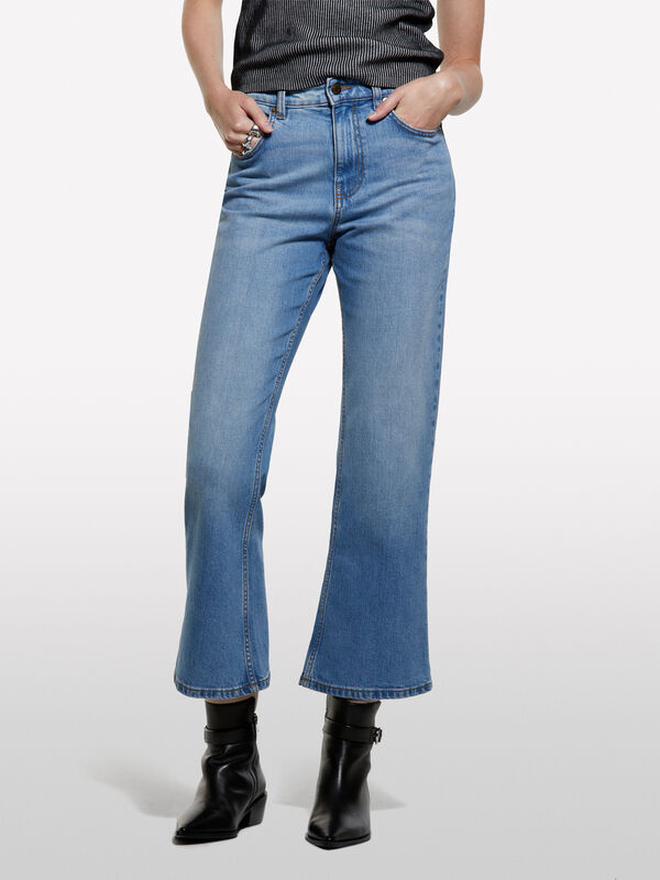 Τζιν bootcut σε ανοιχτή απόχρωση - τζιν bootcut και flare γυναικεία | Sisley
