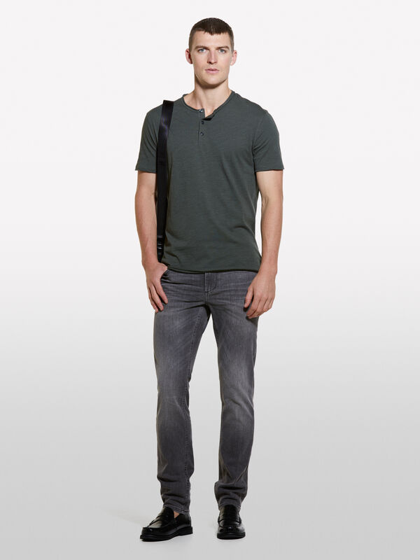 Τζιν Helsinki γκρι σκούρο skinny fit - τζιν skinny fit ανδρικά | Sisley