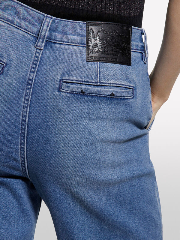 Τζιν Style 71 chino slim fit μπλε - τζιν slim fit γυναικεία | Sisley