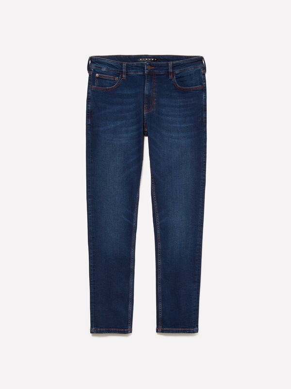 Τζιν Style 73 skinny fit μπλε - τζιν skinny fit ανδρικά | Sisley