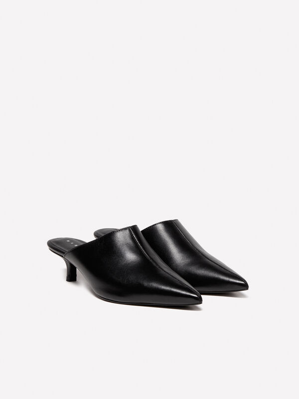 Sabot 100% δερμάτινα - παπούτσια με τακούνι γυναικεία | Sisley
