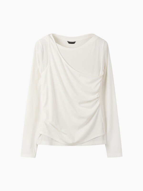 &Mu;&pi;&lambda;&omicron;ύ&zeta;&alpha; &mu;&epsilon; layering - sisley k  t shirt manica lunga | Sisley K