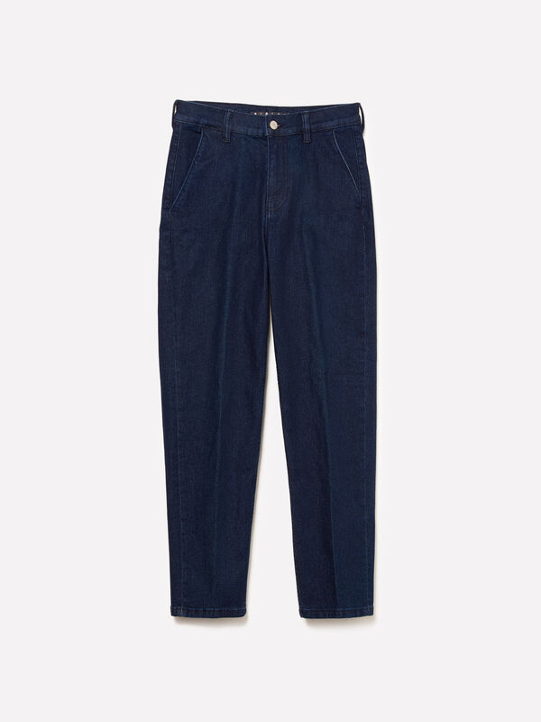Τζιν Style 71 chino slim fit μπλε σκούρο - τζιν slim fit γυναικεία | Sisley