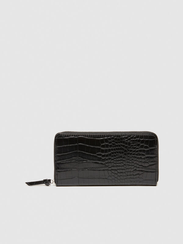 Πορτοφόλι μεγάλο με τύπωμα καρύδα - πορτοφόλια γυναικεία | Sisley