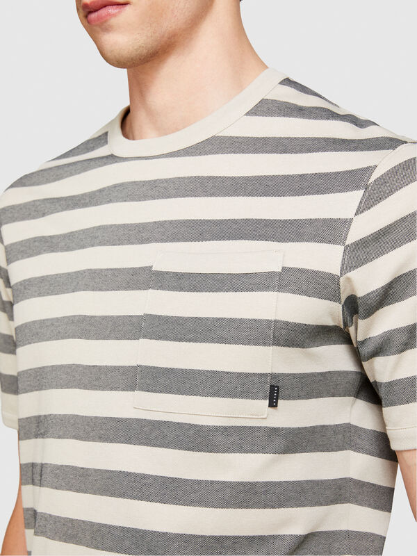 Μπλούζα με τσεπάκι - μπλουζάκια κοντομάνικα ανδρικά | Sisley