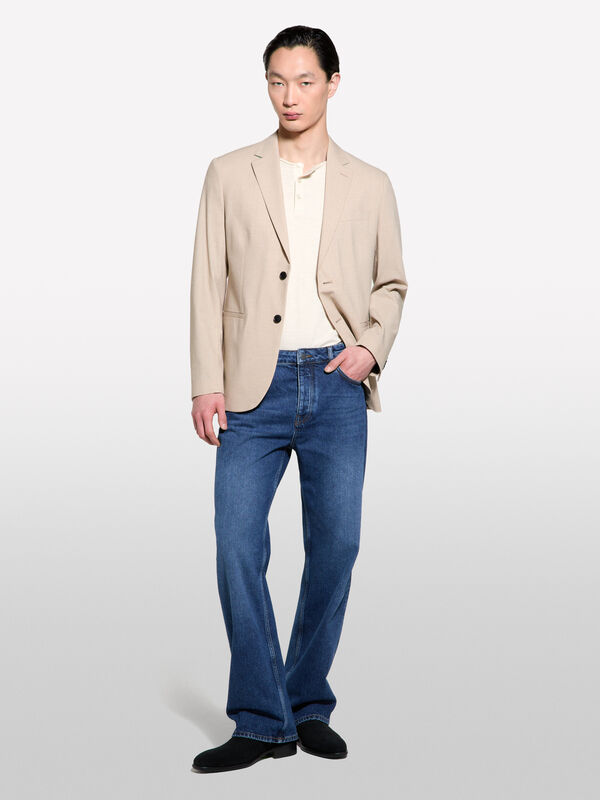Τζιν μπλε regular fit Τζιν μπλε regular fit - τζιν regular ανδρικά | Sisley