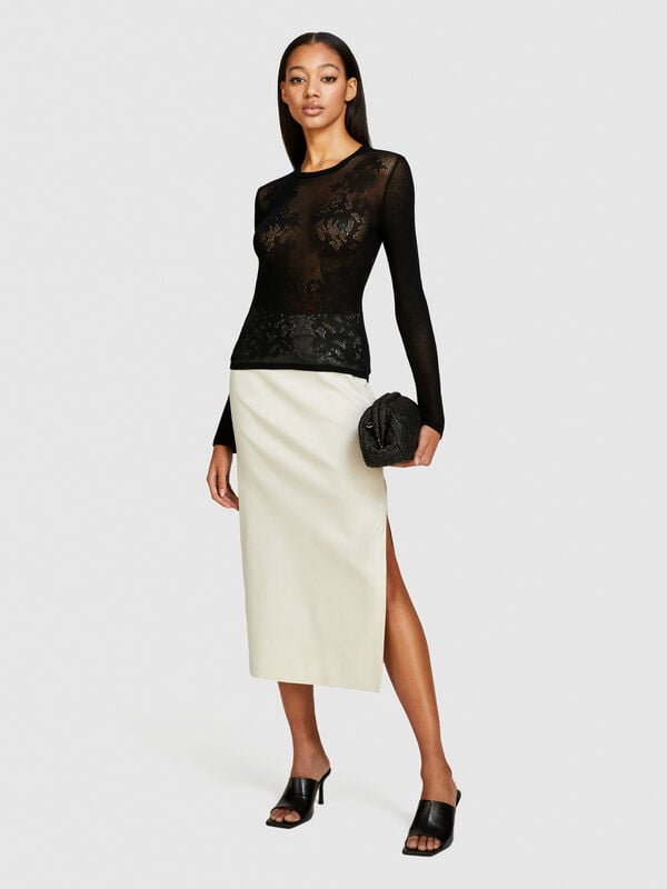 Φούστα σωλήνας - φούστες μιντί, longuette γυναικείες | Sisley