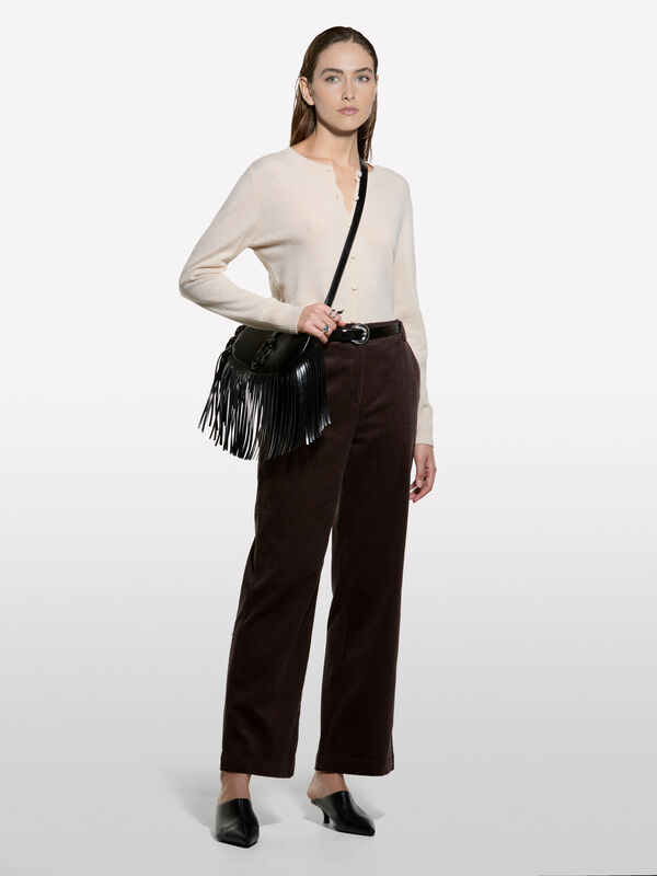 Ζακέτα μπεζ regular fit - ζακέτες γυναικείες | Sisley