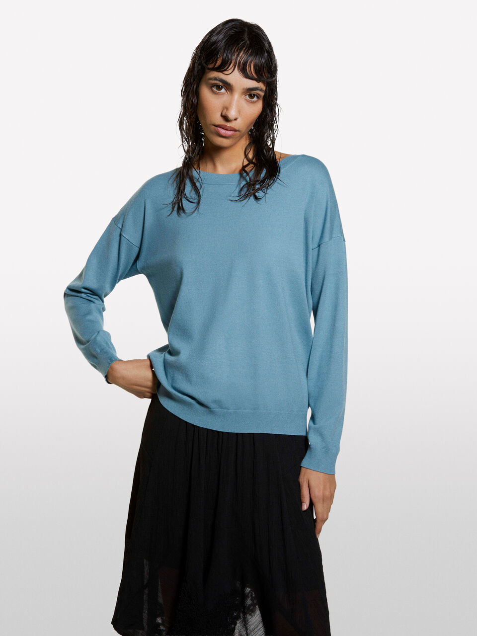 BOAT-NECK SWEAT.L/S Γυναικεία image number null
