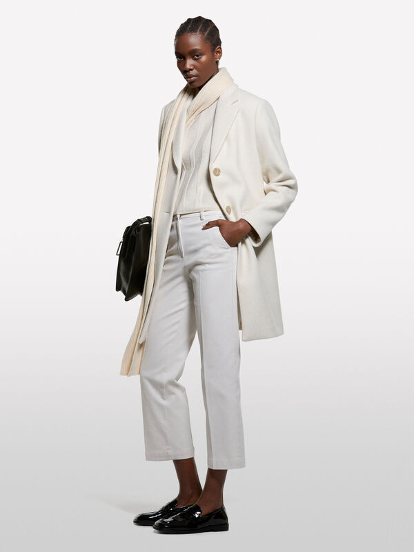 Μπλούζα λευκό κρεμ με λούρεξ διακοσμητικά - μπλούζες ζιβάγκο γυναικείες | Sisley