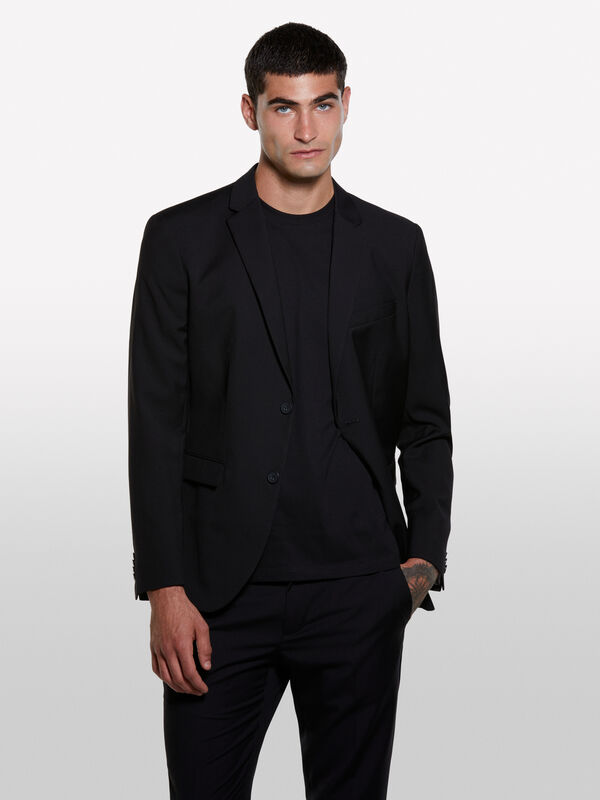 Μπλέιζερ sartorial μαύρο - μπλέιζερ ανδρικά | Sisley