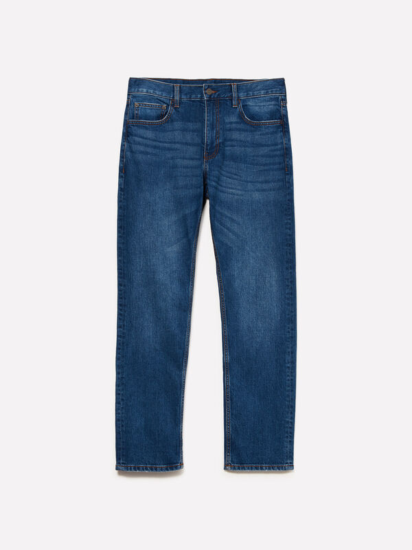 Τζιν Style 75 regular fit μπλε - τζιν regular ανδρικά | Sisley