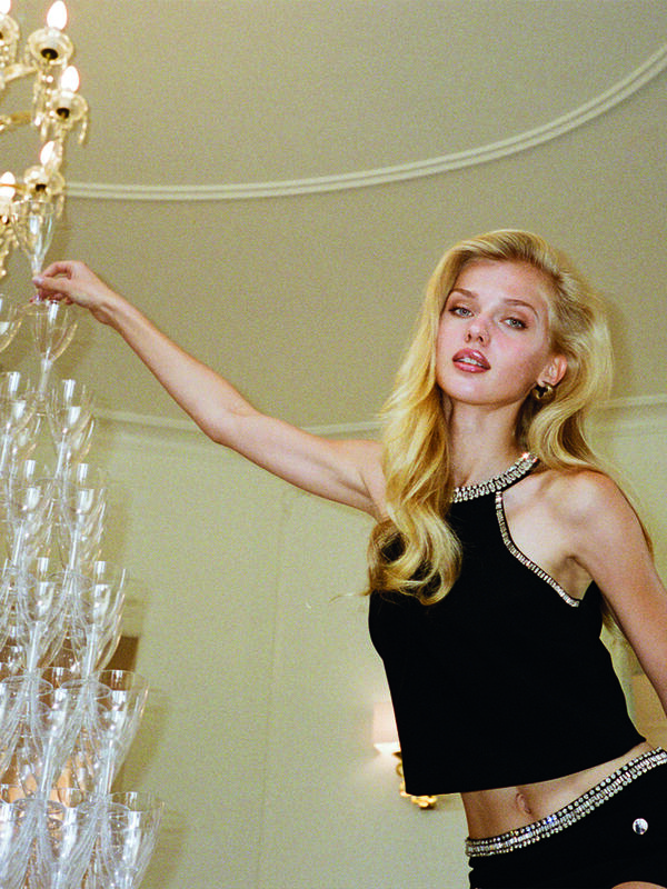 Τοπ με διακοσμητικό κόσμημα - τοπ γυναικεία | Sisley