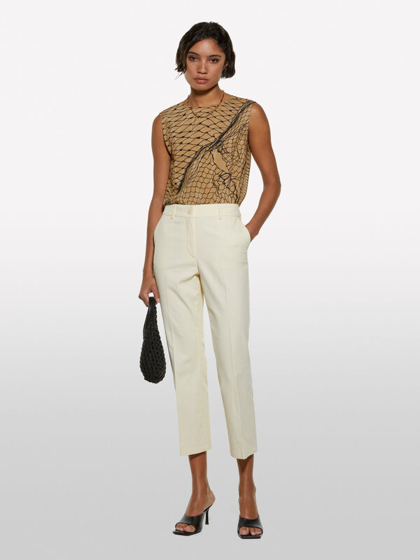 Παντελόνι sand flare fit - παντελόνια flare γυναικεία | Sisley