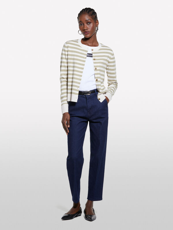 Τζιν Style 71 chino slim fit μπλε σκούρο - τζιν slim fit γυναικεία | Sisley