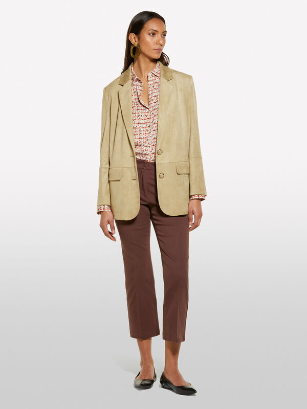 Παντελόνι flare fit καφέ - παντελόνια flare γυναικεία | Sisley