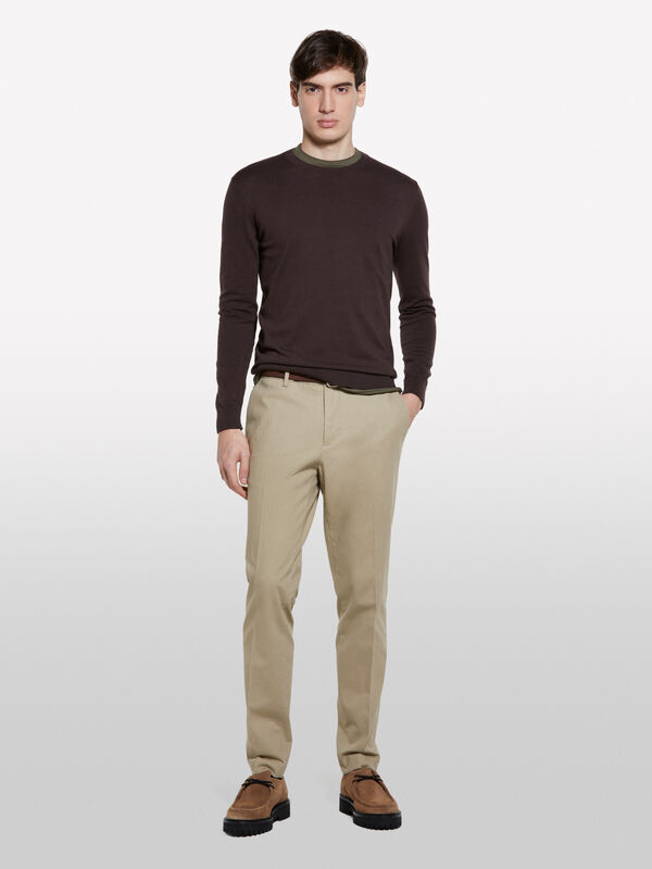 Μπλούζα regular fit - μπλούζες με λαιμόκοψη ανδρικές | Sisley
