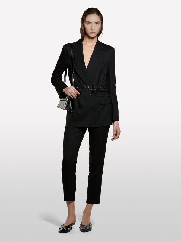 Παντελόνι ριγέ  - παντελόνια regular γυναικεία | Sisley