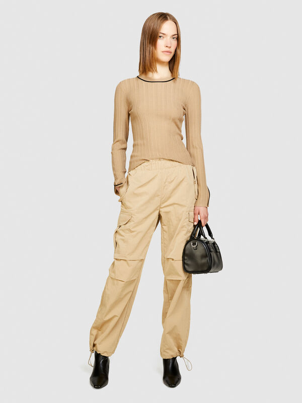 Cargo με τσέπες - παντελόνια τζόγκερς γυναικεία | Sisley